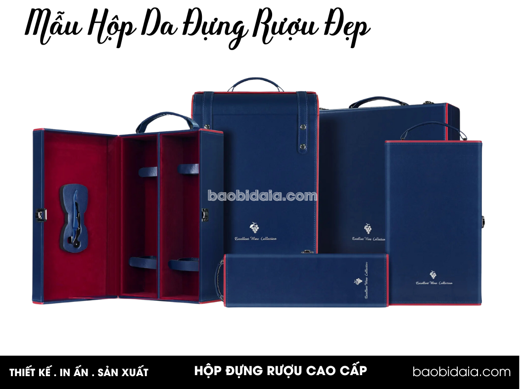 Mẫu Hộp Da Đựng Rượu Đẹp