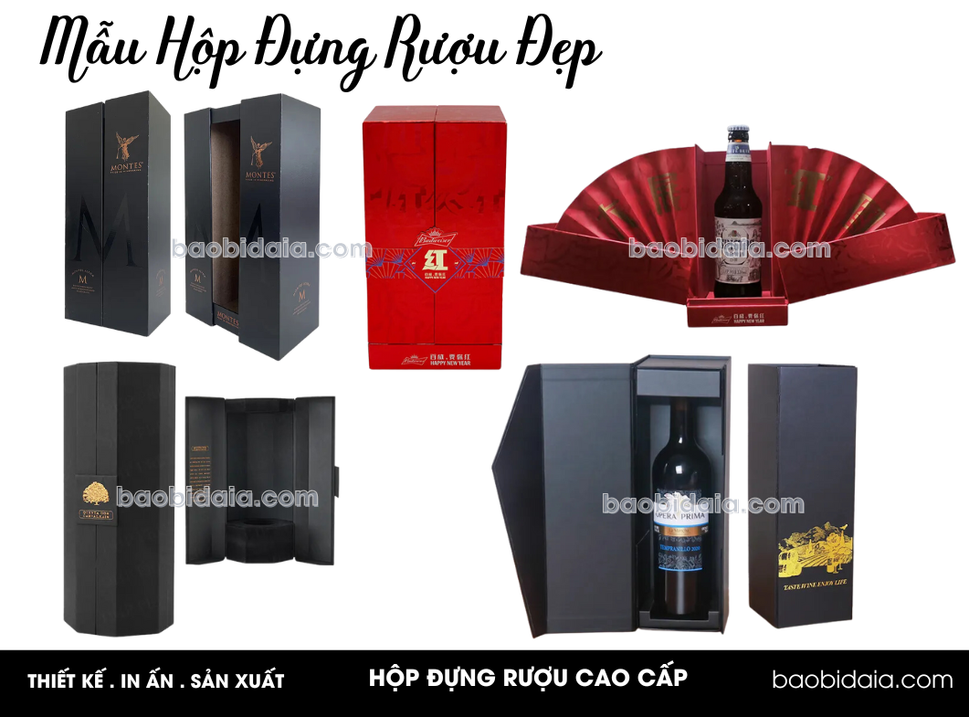 Mẫu Hộp Đựng Rượu Đẹp